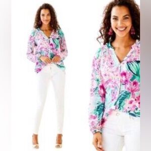 Lilly Pulitzer Button Up Elsa Style Top